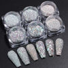 Picture of Reflective Nail Glitter Powder 6 Boxes Sparkling Diamond Glitter for Nails Iridescent Sequins Holographic Glitter Super Bright Pigment Dust Glitter Nail Art Decor