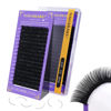 Picture of NAGARAKU Eyelash Extensions Individual Lashes Extensions Classic Lash Matte Black 16 Rows Soft Natural Matte Black Professional Beauty Salon Lash Supplies -0.07CC 9mm