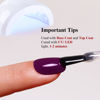 Picture of Ozzeal Gel Polish, 0.5 Fl Oz Wine Purple Gel Nail Polish Autumn Winter Soak Off LED UV Gel Nail Polish Art Starter Manicure Salon DIY Nail Gel Polish