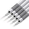 Picture of 5pcs Nail Art Liner Brushes,Liner Brush For Nails,Nail Art Brush For Long Lines,Thin Details,Fine Drawing,Liner Brush UV Gel Polish Painting Nail Design Sizes 7/9/11/20/25mm(Silver)