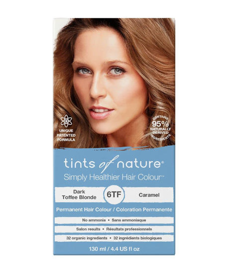 Picture of Tints of Nature 6TF Dark Toffee Blonde Permanent Hair Dye, Nourishes Hair and Covers Greys, Ammonia-Free, 130ml