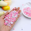 Picture of Briskbloom 60g Flatback Pearls and Rhinestones for Crafts, 3620PCS 2mm-10mm Mix for Nails Face Art Tumblers, with Tweezers Wax Pen, White|Pinks