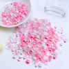 Picture of Briskbloom 60g Flatback Pearls and Rhinestones for Crafts, 3620PCS 2mm-10mm Mix for Nails Face Art Tumblers, with Tweezers Wax Pen, White|Pinks