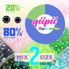 Picture of qiipii 20000PCS 24 Color Jelly Resin Rhinestones Bulk 3mm 4mm Flatback Stones Rainbow Colorful Resin Non-Hotfix AB Gems Diamonds Charms for Nails Eyes Face Makeup Crafting Tumblers DIY Crafts Decor