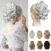 Picture of REECHO 9" Short Ponytail Extension, Classic Loose Curly Wavy Claw Clip Pony tails Hair Extensions HP001 Hairpieces for Women (Silver)