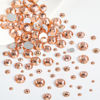 Picture of Beadsland Rhinestones for Makeup,8 Sizes 2500pcs Champagne Flatback Rhinestones Eye Gems for Nails Crafts with Tweezers and Wax Pencil,Light Peach,SS4-SS30