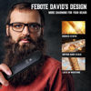 Picture of FEBOTE Heated Ionic Hair Straightening Brush for Men - 5 Temperature Settings, Anti-Scald, Beard Shaper & Travel Bag