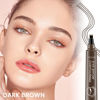 Picture of Kaely 2Pcs Magical Precise Waterproof Brow Pen,Suake Eyebrow Contouring Pen,4 Tip Eye Brow Pencils for Women Makeup,lapiz de cejas 3d Microblading Eyebrow Pen Pencil,24h Smudge Proof,02 Dark Brown
