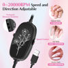 Picture of JIASHENG USB Electric Nail Drill, Nail Drill Portable Electric Nail File for Acrylic Gel Nails, Professional Nail Drill Kit Manicure and Pedicure Kit with Nail Drill Bits for Home and Salon Use, Pink