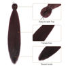 Picture of DIFUNEE Pre-stretched Braiding Hair - 20 Inch 8 Packs Burgundy/Wine Red Long Braiding Hair For Twist or Box Braids, Yaki Texture Hot Water Setting Synthetic Braiding Hair Extensions (20 Inch, 99J-8P)