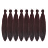 Picture of DIFUNEE Pre-stretched Braiding Hair - 30 Inch 8 Packs Burgundy/Wine Red Super Long Braiding Hair For Twist or Box Braids, Yaki Texture Hot Water Setting Synthetic Braiding Hair (30 Inch, 99J-8P)