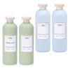 Picture of UMETASS Travel Shampoo Bottle, Empty Plastic Squeeze Bottles 13.5oz with Flip Cap, Lotion Container for Toiletries Travel Size Shampoo and Conditioner (2 pack blue, 2 pack green)