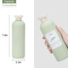 Picture of UMETASS Travel Shampoo Bottle, Empty Plastic Squeeze Bottles 13.5oz with Flip Cap, Lotion Container for Toiletries Travel Size Shampoo and Conditioner (2 pack blue, 2 pack green)