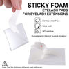 Picture of Pretty memory 100 Pairs Foam Eye Pads for Lash Extensions, Lint Free Hypoallergenic Sticky Lash Pads, Under Eye Pads for Eyelash Extensions, Eyelash Tech Supplies Must Haves, Latex Free