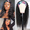 Picture of XSY Headband Wig Human Hair Deep Wave Headband Wigs for Black Women 22 Inch None Lace Front Wigs Machine Made Wigs Glueless Brazilian Curly Human Hair Wig