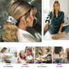 Picture of Silk Scrunchies for Girls and Women - Cute Hairties for Thick, Curl, or Fine Hair, No Crease Soft Hair Accessories, Ponytail Holders (Burgundy, Purple, Pink, Green)