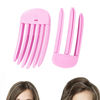 Picture of 2PCS Hair Volume Clip for Fluffy Bangs, Easy High Crown Volume Comb for Women, Volumizing Hair Clips Instant No-Trace Hair Root Lifting Clips for Natural Voluminous Look, Rose Red