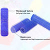 Picture of MOODKEY 36PCS Self Grip Small Hair Curlers Heatless Roller Hair Curlers Pro Salon Hairdressing Curler DIY Curly Hairstyle Hair Rollers Tools Rat Tail Comb for Women Medium Short Hair(0.8 x 2.4 Inch)