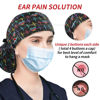 Picture of ABAMERICA Ponytail Scrub Caps for Women Surgical Caps Nurse Hat with Functional Ponytail Holder for Long Hair, Single or Satin Lined