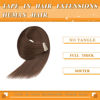 Picture of Chocolate Brown Tape in Hair Extensions Human Hair 14 Inch 20pcs Remy Human Hair Tape in Extensions Straight Invisible Tape in Hair Extensions Human Hair Tape Ins for Women (4#, 14 Inch)