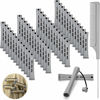 Picture of 48 Pieces Hair Perm Rods Short Cold Wave Rods Plastic Perming Rods Hair Curling Rollers Curlers with Steel Pintail Comb Rat Tail Comb for Hairdressing Styling Supplies (Gray, 0.59 Inch)