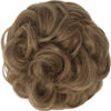 Picture of FESHFEN Messy Bun Hair Piece - Large Wavy Curly Elastic Hair Bun Scrunchies Ponytail Extensions Synthetic Chignon Hairpieces for Women, Light Brown mix Natural Blonde 1.94oz
