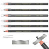 Picture of 6 Piece Gray Colour Waterproof Eyebrows Pencil Tattoo Makeup And Microblading Supplies Kit-Permanent Eye Brow Liners In Waterproof Eyebrow Pencils Peel - Brow Pencil Set For Marking(6 Pcs)