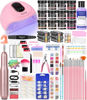 Picture of Acrylic Nail Art Kit-Nail Art Manicure Set Acrylic Powder Brush Glitter File French Tips U V Lamp Nail Art Decoration Tools Nail Drill kit for beginners with everything at home