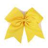 Picture of AMYDECOR 7 Inch Jumbo Solid Color Bows with Alligator Hair Clips For Girls and Women (Yellow)