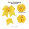 Picture of AMYDECOR 7 Inch Jumbo Solid Color Bows with Alligator Hair Clips For Girls and Women (Yellow)