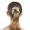 Picture of LILYSILK Silk Hair Scrunchies for Frizz&Breakage Prevention, 100% Mulberry Silk Hair Ties No Damage, Elastic Silk ponytail Holders, 1Pc, Silvergray