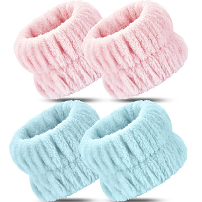 Picture of Darfukei Wrist Towels - 4pcs Absorbent Arm Bands for Face Washing, Suitable for Women and Men