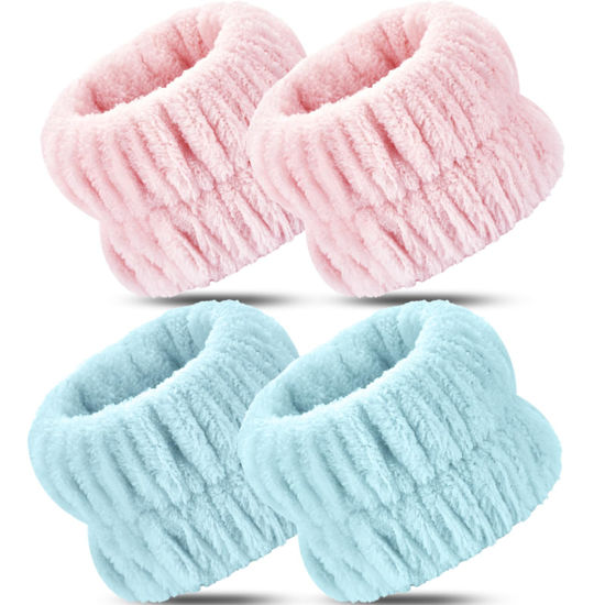 Picture of Darfukei Wrist Towels - 4pcs Absorbent Arm Bands for Face Washing, Suitable for Women and Men