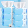 Picture of Cotton Facial Dry Wipes 100 Count, Deeply Cleansing Disposable Face Towel Wash Cloth, Multi-Purpose for Skin Care, Make-up Wipes, Face Wipes and Facial Cleansing (6 Pack)