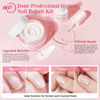 Picture of AZUREBEAUTY Nail Repair Kit Transparent Crystal for Broken Cracked Split Weak Nails, Ideal Solution Emergency Easy Quick Fix Dip Powder 28 g 1 Oz Quick-Drying Repair Glue 10 ml Nail File Nail Buffer