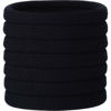 Picture of 20 Pieces Large Stretch Hair Ties Hair Bands Ponytail Holders Headband for Thick Heavy and Curly Hair (Black, 5 cm in Diameter, 1 cm in Width)