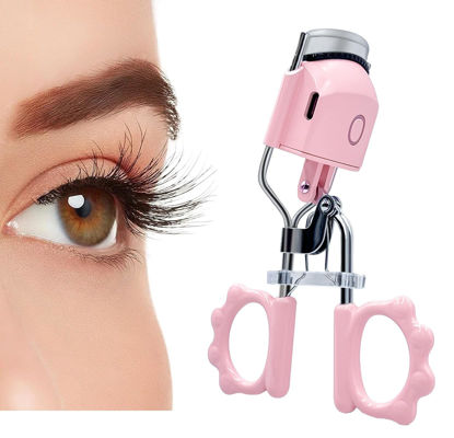 Picture of Pinkiou Heated Eyelash Curler for Women Rechargeable Electric Eyelash Curler,2 Heat Modes Temperature Adjustable,Fast Heat up Within 5s-10s,Silicone Pad for Quick Heating Best Curler for Eyelash
