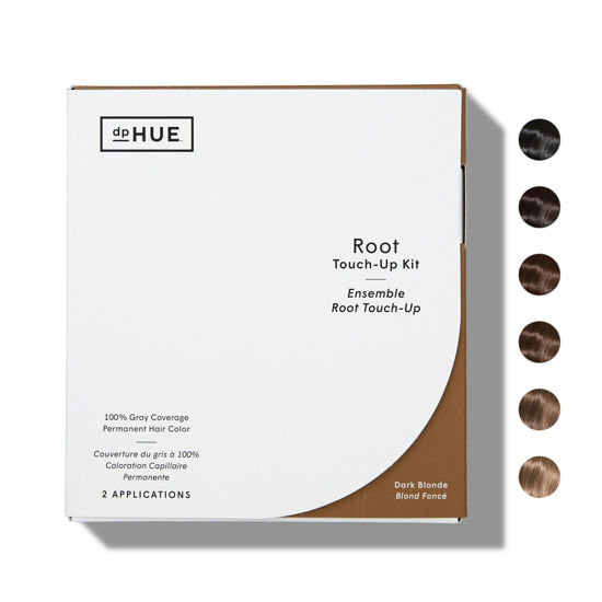 Picture of dpHUE Root Touch-Up Kit, Dark Blonde - Permanent Hair Color for Gray Coverage - Includes Two Applications - Paraben, SLS & SLES Sulfate Free - Leaping Bunny Certified