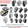 Picture of FOXSONIC 5 Blades Universal Magnetic Head Shaver replacement Blades 5 blade head shaver replacement heads