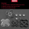 Picture of FOXSONIC 5 Blades Universal Magnetic Head Shaver replacement Blades 5 blade head shaver replacement heads