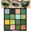 Picture of evpct 16 Colors Green Glitter Eye shadow Palette Makeup Waterproof Dark Light Green Yellow orange Brown Shimmer Highly Pigmented Pressed Sparkly Shiny Eyeshadow Palette paletas de sombras para de ojos