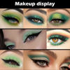 Picture of evpct 16 Colors Green Glitter Eye shadow Palette Makeup Waterproof Dark Light Green Yellow orange Brown Shimmer Highly Pigmented Pressed Sparkly Shiny Eyeshadow Palette paletas de sombras para de ojos