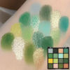 Picture of evpct 16 Colors Green Glitter Eye shadow Palette Makeup Waterproof Dark Light Green Yellow orange Brown Shimmer Highly Pigmented Pressed Sparkly Shiny Eyeshadow Palette paletas de sombras para de ojos