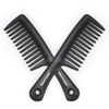 Picture of BEAYUNG 2PCS Large Wide Tooth Comb, Shower Combs, Hair comb for wet curly hair, Durable Hair Brush for Best Styling and Professional Hair Care(2Black)