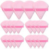 Picture of Thrilez 20pcs Triangle Powder Puff, Loose Powder Puffs Makeup Puff for Face Powder, Setting Powder Puff for Make Up, Face Puff Pads for Press Powder, Sponge Powder Applicator for Face and Eye (Pink)