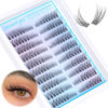 Picture of Clear Band Natural Lash Clusters Wispy Cat Eye Lash Extension C Curl Cluster Eyelash Extensions Invisible Cluster Lashes 180Pcs Individual Eyelashes by Geeneiya