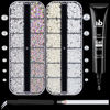 Picture of BELLEBOOST Nail Art Rhinestone Glue Gel&2 Boxes Flatback Gems Kit, 1 Tube of 15ml Rhinestone Gel Glue+Round AB&Clear Gems+Flat-Back Half Round White&Beige Pearls with Pickup Tools