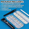 Picture of BELLEBOOST Nail Art Rhinestone Glue Gel&2 Boxes Flatback Gems Kit, 1 Tube of 15ml Rhinestone Gel Glue+Round AB&Clear Gems+Flat-Back Half Round White&Beige Pearls with Pickup Tools