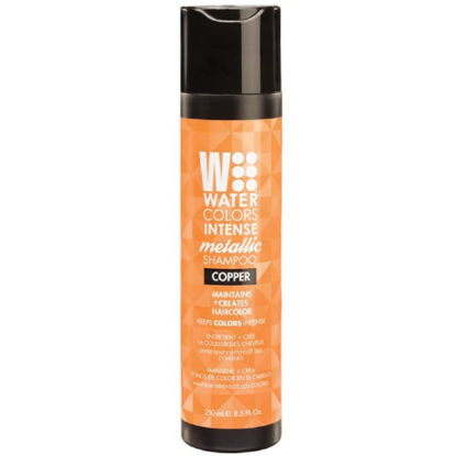 Picture of Watercolors INTENSE METALLIC Semi Permanet Color Depositing Shampoo-Sulfate & Paraben Free to Maintain & Enhance Hair Color 8 fl oz - COPPER
