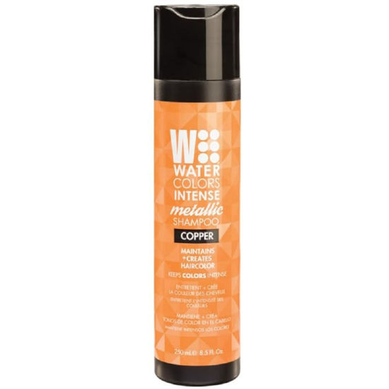 Picture of Watercolors INTENSE METALLIC Semi Permanet Color Depositing Shampoo-Sulfate & Paraben Free to Maintain & Enhance Hair Color 8 fl oz - COPPER